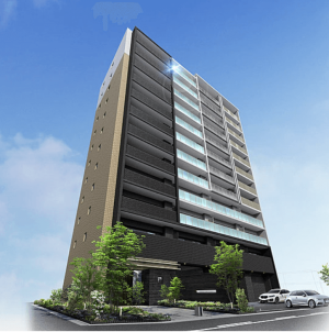 プレサンス ロジェ 八戸ノ里II　外観完成予想図