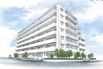 （仮称）ニシハチピースプロジェクト　外観完成予想イラスト1