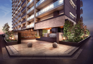 アルファステイツ奉還町　エントランスアプローチ完成予想CG