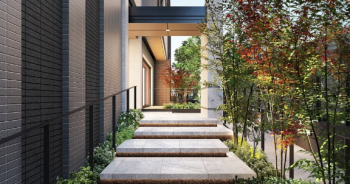 グランドメゾン苦楽園ザ・ハウス　エントエランスアプローチ完成予想図