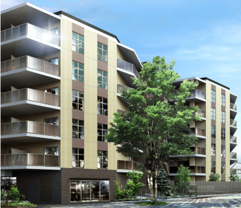 パークホームズ横浜中川ステーションプロムナード　外観完成予想図