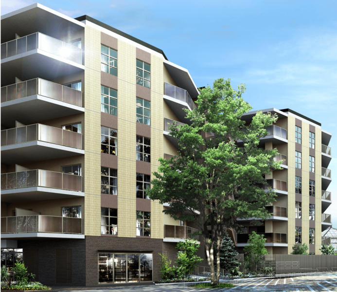 ファイル:パークホームズ横浜中川ステーションプロムナード 外観完成予想図.png