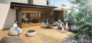 パークホームズ甲子園花園町　ガーデンテラス完成予想図