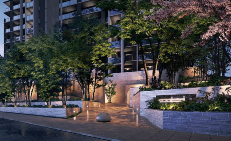 ファイル:バウス上中里 エントエランスアプローチ完成予想図.png