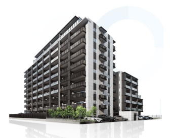 レクシア柳丸ガーデンフォート　外観完成予想図