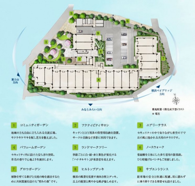 ファイル:パークホームズ横濱妙蓮寺 ザ ヒルトップ敷地配置図.JPG