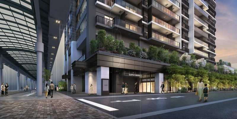 ファイル:プラウドタワー赤羽 エントエランスアプローチ完成予想図1.png