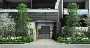 プラウド溝の口イースト　エントエランスアプローチ完成予想図