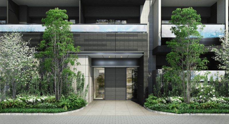 ファイル:プラウド溝の口イースト エントエランスアプローチ完成予想図.png