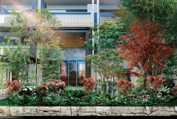 プレミスト江坂　エントエランスアプローチ完成予想図