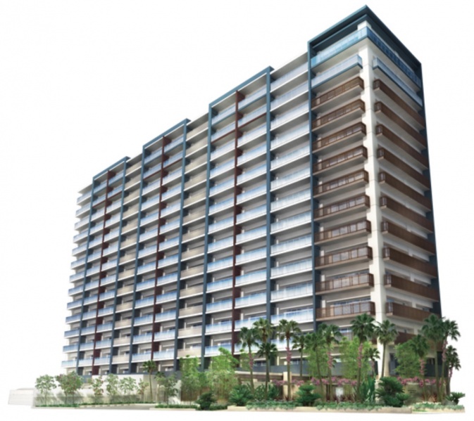 ファイル:ポレスター宇品海岸ハーバービュー 外観完成予想図.jpg