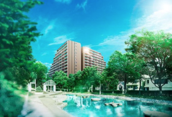 リビオシティ西葛西 親水公園　外観完成予想CG