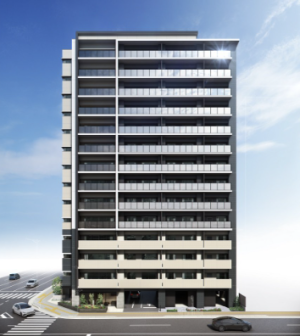 アルファステイツ平之町IIセントラルマーク　外観完成予想図2