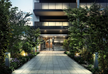 クリオ ラベルヴィ天神　エントランスアプローチ完成予想図