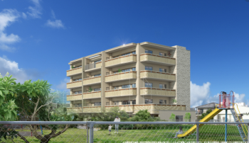 アベニールマンション泡瀬　外観完成予想CG2