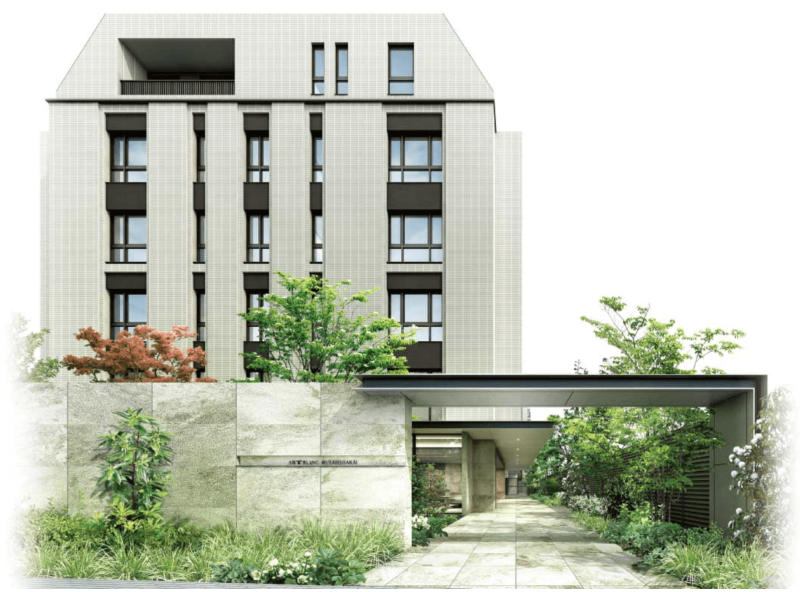 ファイル:アールブラン武蔵境 エントランスアプローチ完成予想CG.png