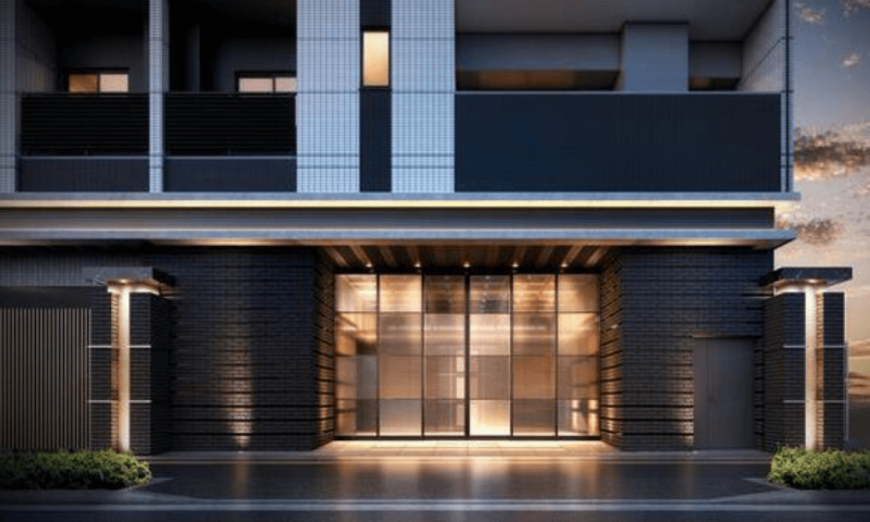 ファイル:セントエクシア大町駅前 エントエランスアプローチ完成予想図.png