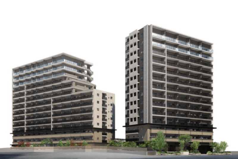 ファイル:ブライトクロス博多 外観完成予想図（左：SOUTH・右：EAST）.png