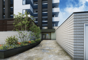 ヴェルディ御船町　エントエランスアプローチ完成予想図