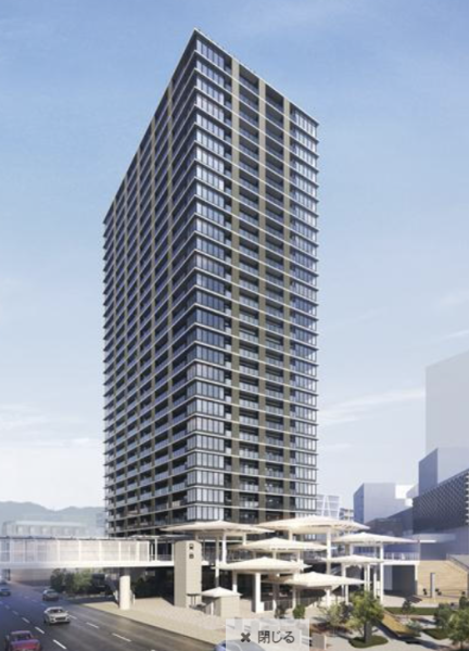 ファイル:W TOWERS 箕面船場 外観完成予想図3.png