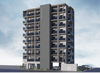 アクロス箱崎宮前レイスマート　外観完成予想図