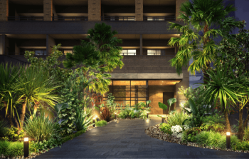 グランフォーレ博多マークプレイス　エントエランスアプローチ完成予想図