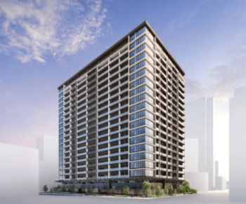 ザ・サーパスタワー新潟万代シテイ　外観完成予想図1