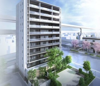 バンベール清水駅前 外観完成予想CG