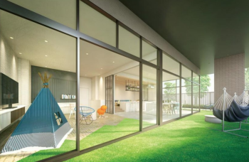 パークシティ柏の葉キャンパス　サウスマークタワー　キッズルーム完成予想CG