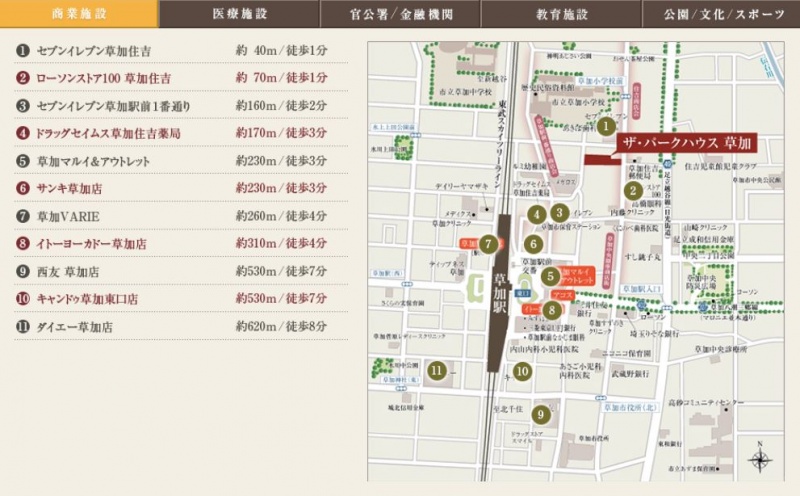 ファイル:ザ・パークハウス 草加商業施設.JPG