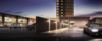 グランドパレス城野タワー　エントエランスアプローチ完成予想図2