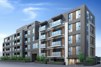 シティハウス武蔵小金井　外観完成予想CG1