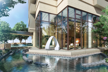 グランドメゾン上町台レジデンスタワー ウォーターテラス完成予想CG