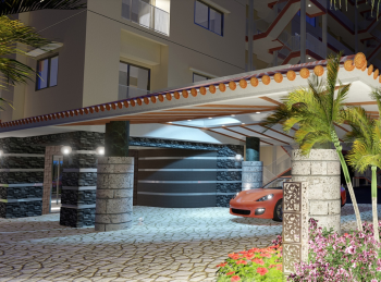 リゾートテラス伊祖　エントランスアプローチ完成予想CG