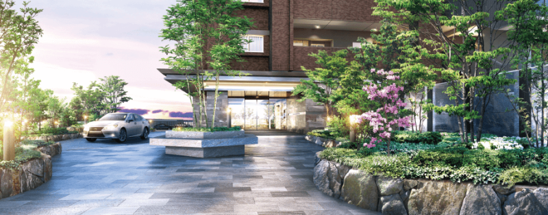 ファイル:オーヴィジョン桜木パークサイド エントランスアプローチ完成予想図.png