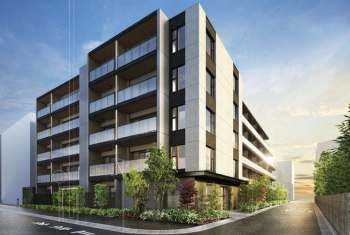 プラウド新丸子エアリーコート　外観完成予想CG