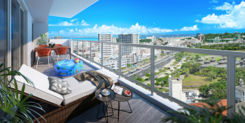 プレミアムコート浦添仲間　バルコニー完成予想CG（参考）