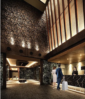 レーベン小田原 SKYS THE TOWER　エントエランスホール完成予想図