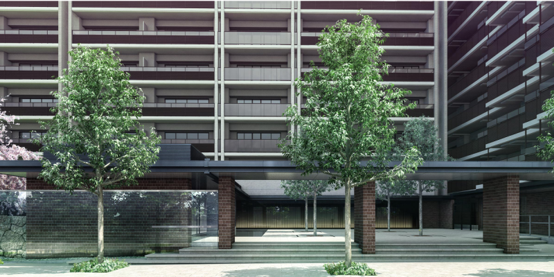 ファイル:Brillia(ブリリア) City 西早稲田 ガーデンプロムナード完成予想CG.png