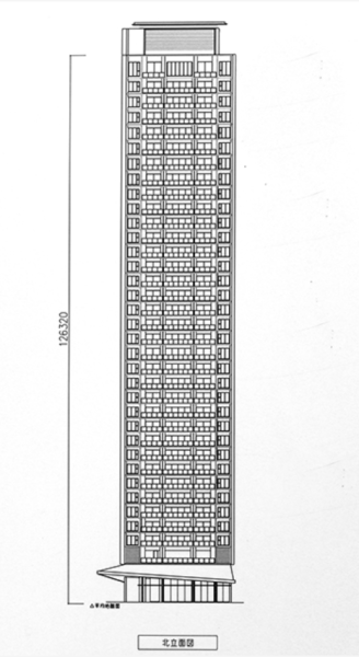 ファイル:(仮称)グランドメゾン西天満4丁目タワー新築工事 立面図.png