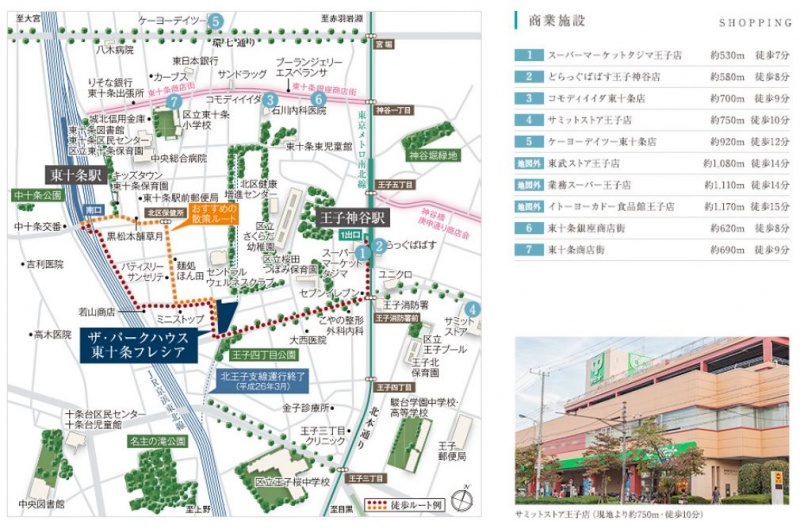 ファイル:ザ・パークハウス 東十条フレシア商業施設.JPG