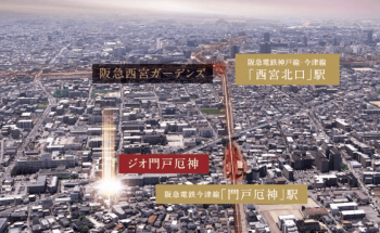 ジオ門戸厄神　周辺写真CG合成