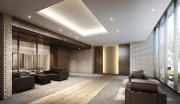 ウィザースレジデンス浜野駅前II　エントエランスホール完成予想図