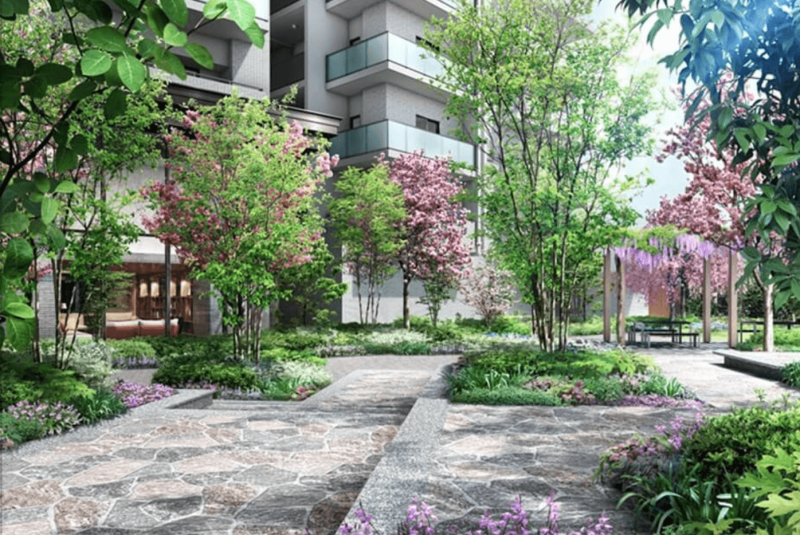 ファイル:ジオ福島野田 The Marks オープンガーデン完成予想CG.png