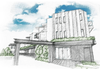 バースシティ・ザ・マークたまプラーザParkside　建物外観完成予想イラスト