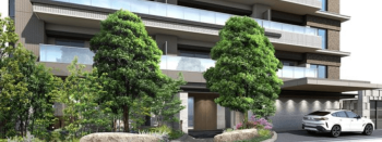 プレミスト松山二番町　エントエランスアプローチ完成予想図