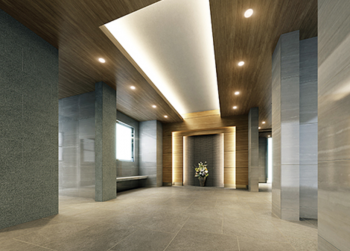 モントーレ姪浜ヴィーライン エントランスホール完成予想CG