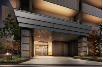 アルファレジデンシア新潟駅　エントランスアプローチ完成予想CG