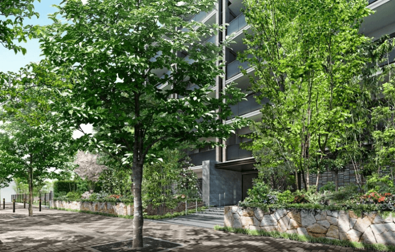 ファイル:グランドメゾン溝の口の杜 メインエントエランスアプローチ完成予想図.png