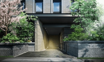 芦屋大原町 HOUSE　エントランスアプローチ完成予想図